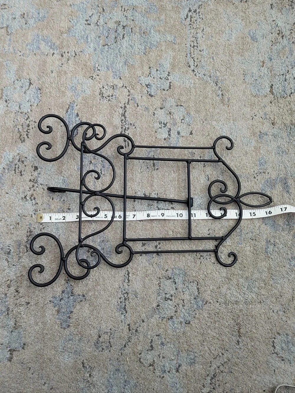 Decorative Black Metal Scroll Easel Stand - Brand